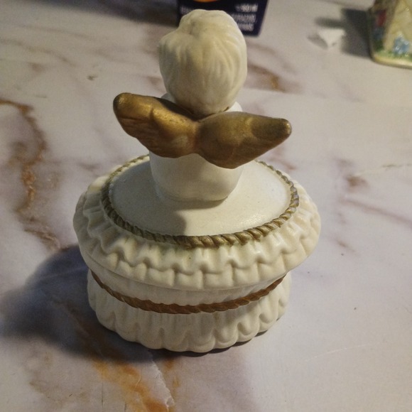 Vintage Angel Praying Box Ceramic Old Rare Collectible*SEE PICTURES FOR DETAILS* - Picture 15 of 16